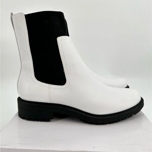 Alfani Step N Flex Tackoma NIB White/Black Stretch Pull On Booties Size 11M